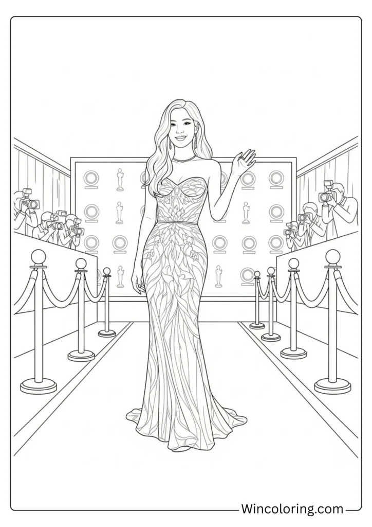 Rosé at Awards Ceremony Red Carpet