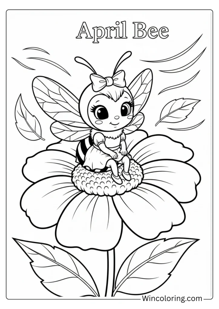April Bee on Flower