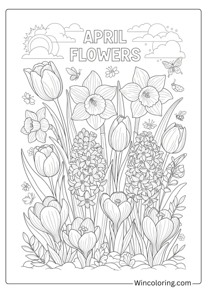 Blooming April Flowers