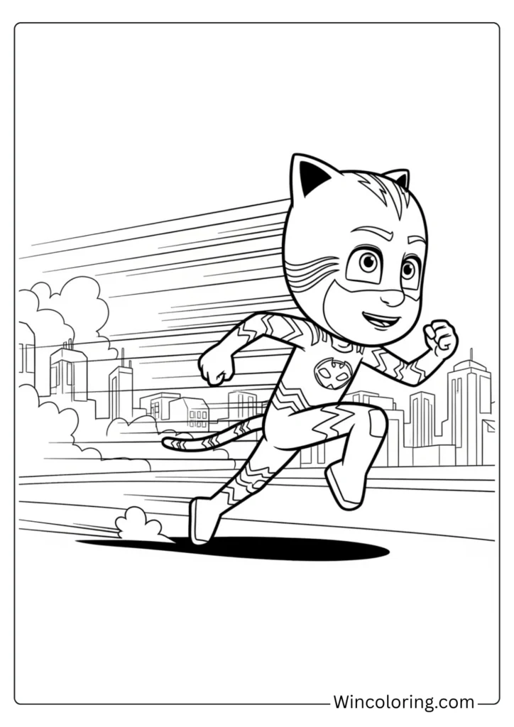 Catboy using his super cat speed