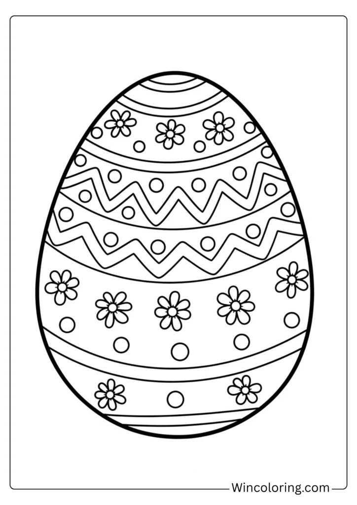 Classic decorated egg
