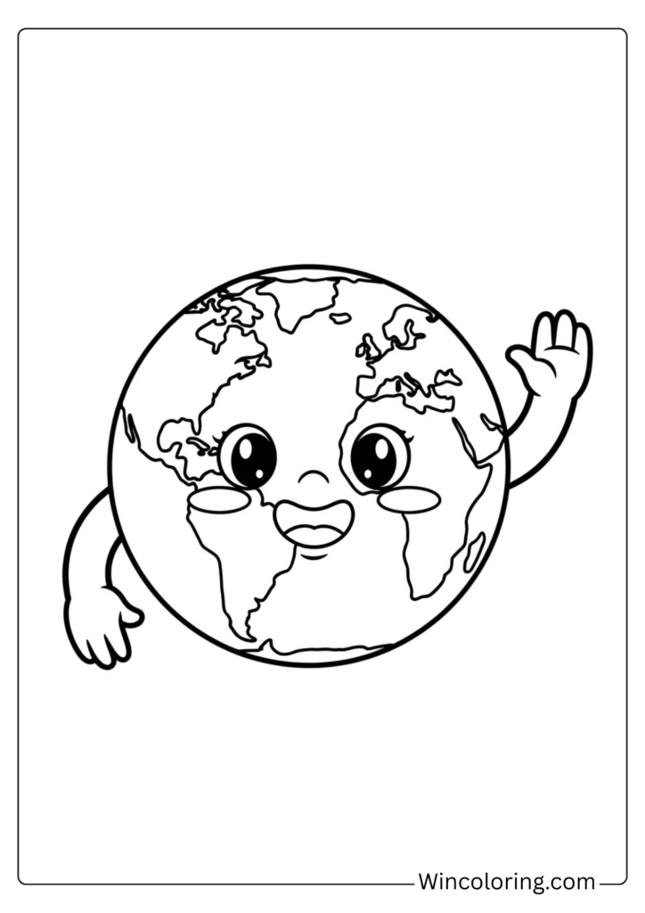 Cute Planet Earth Happy