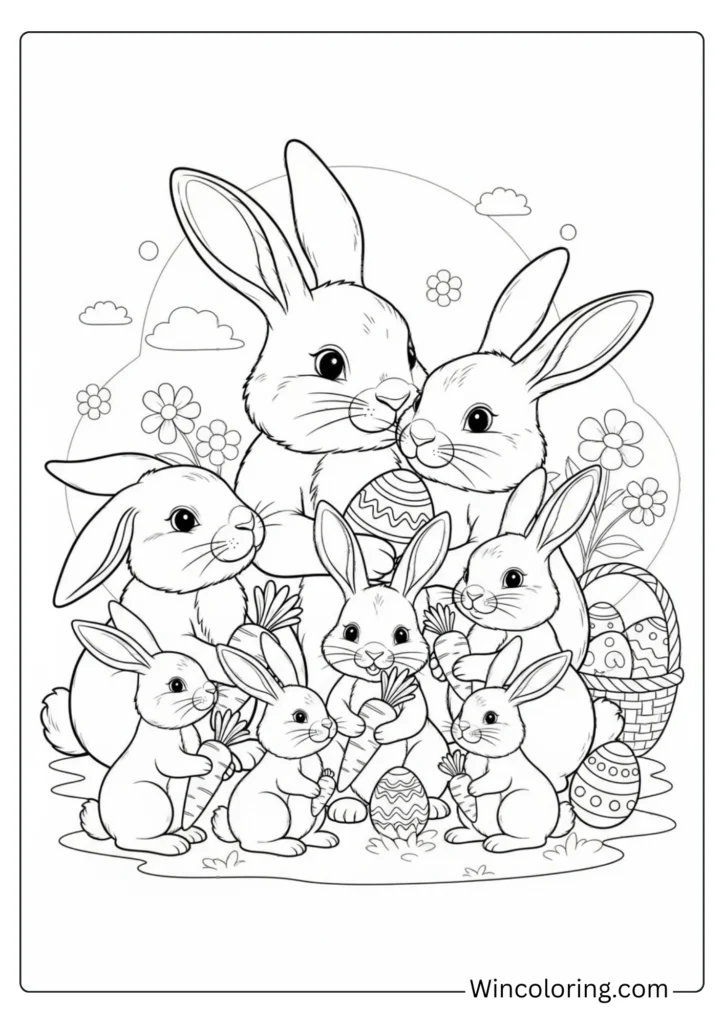 Easter Bunny Family