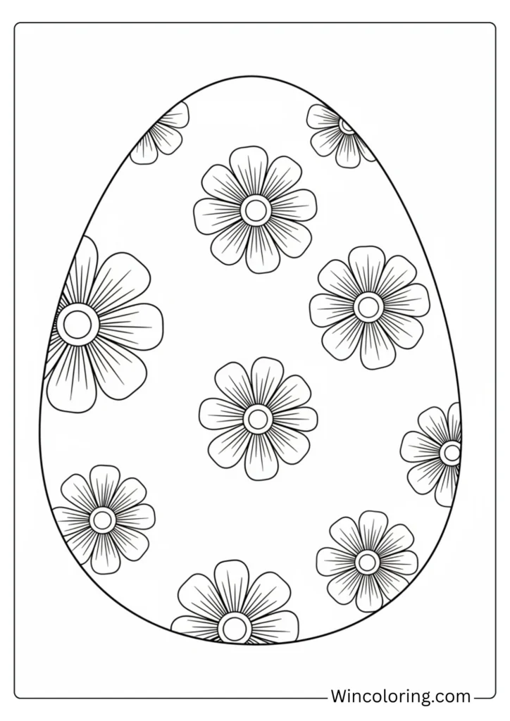 Flower Design Egg