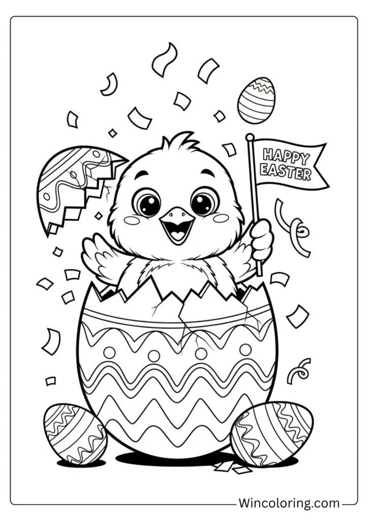 Hatching chick _Happy Easter