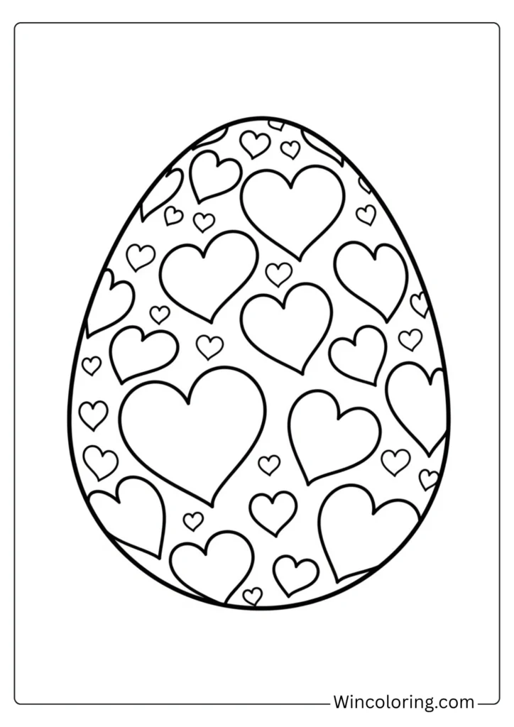 Heart Pattern Egg