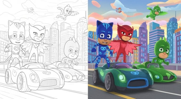 PJ Masks Coloring Pages