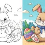 Easter Bunny Coloring Pages