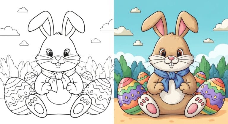 Easter Bunny Coloring Pages