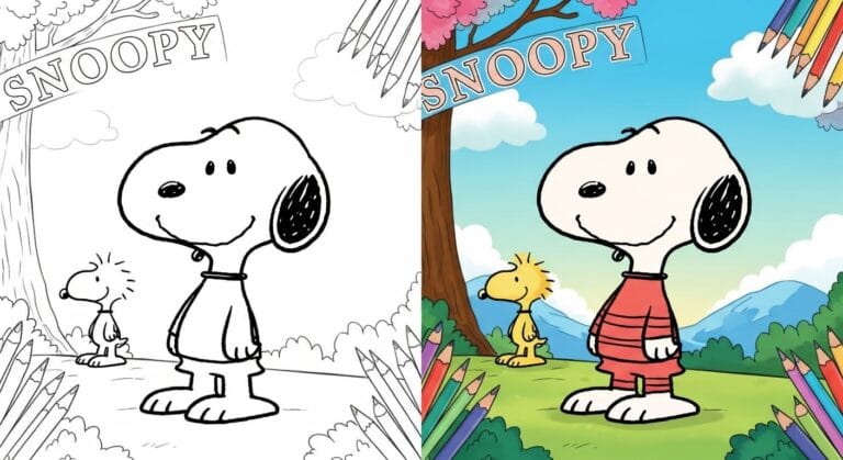 Snoopy Coloring Pages
