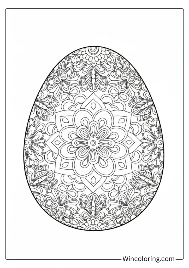 Mandala Easter egg
