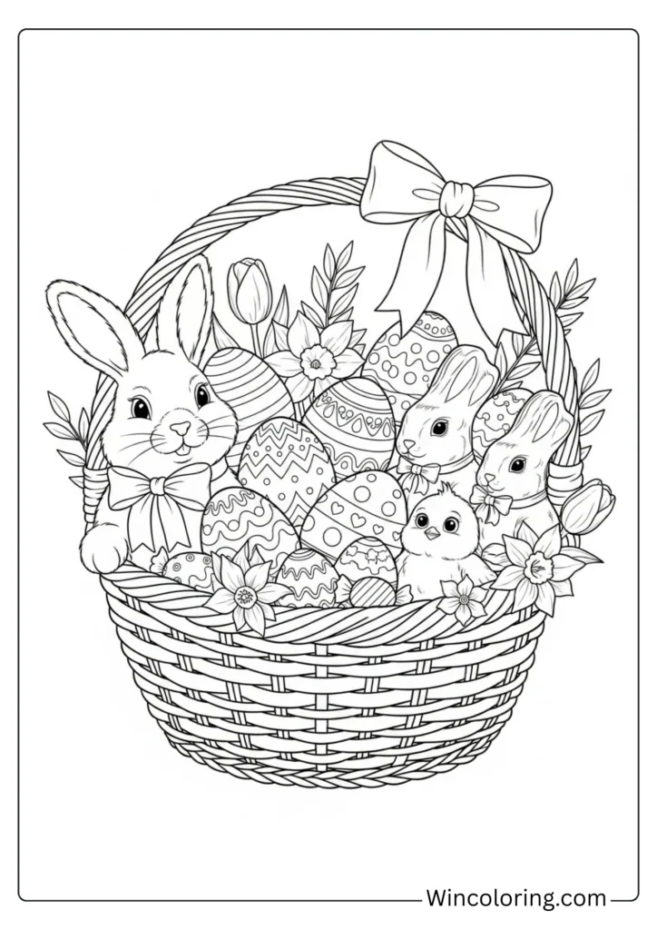Overflowing Easter Basket