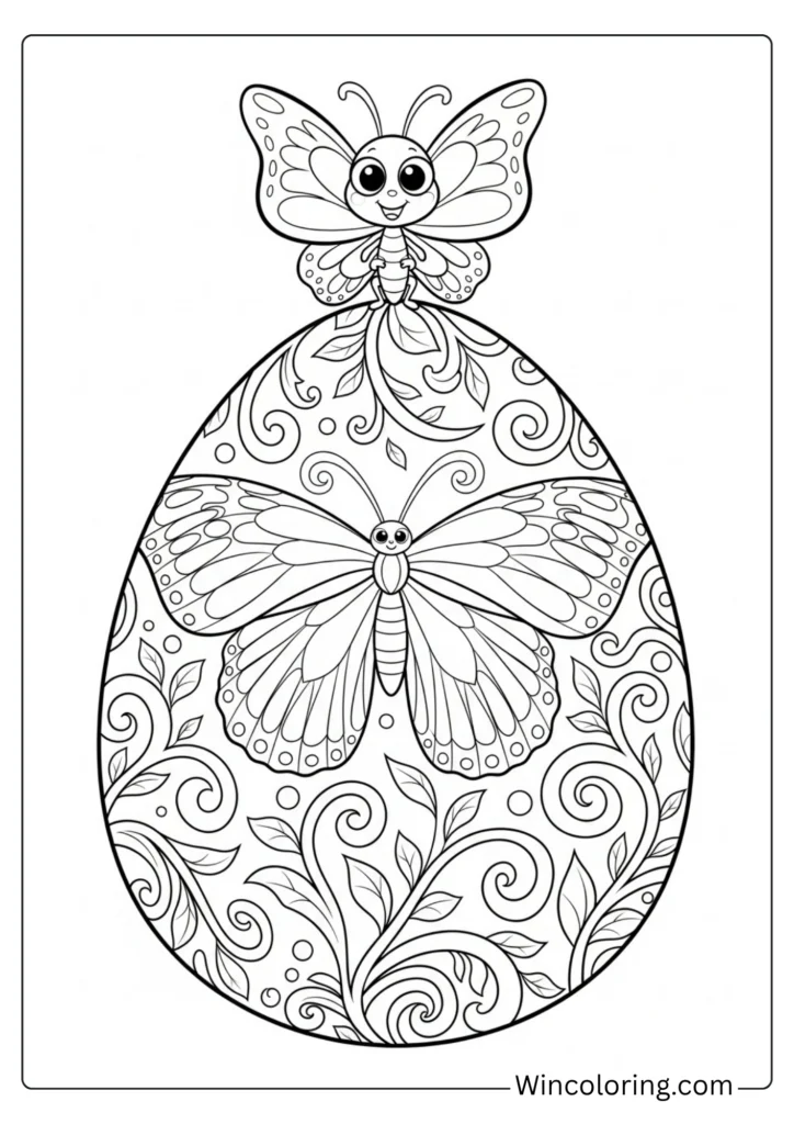 Spring butterfly egg