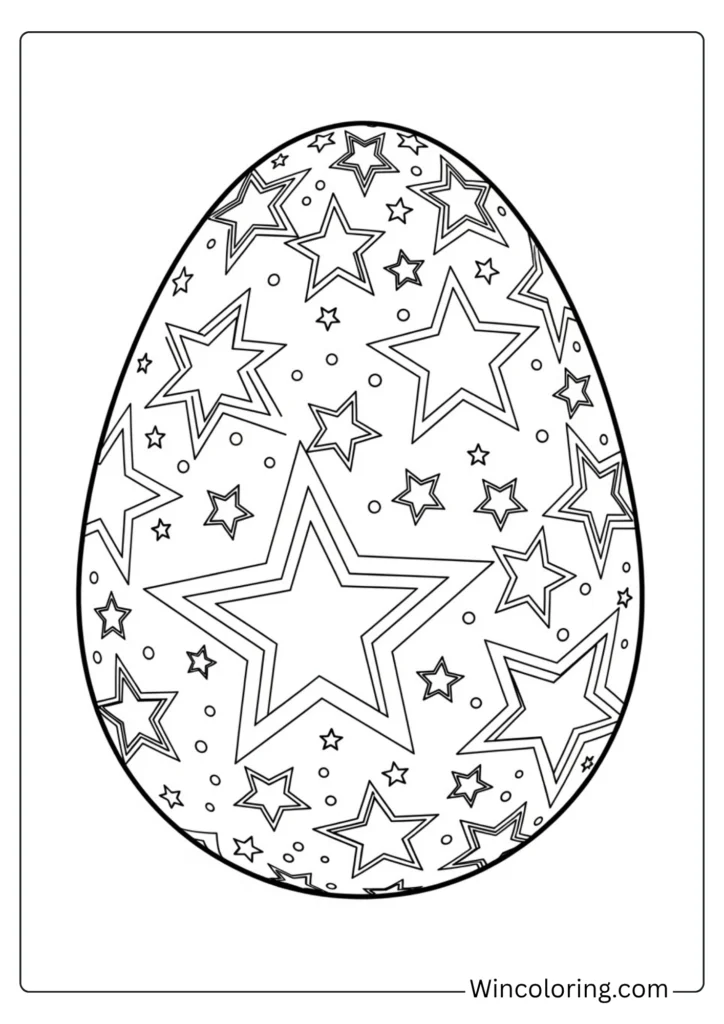 Star Decorated Egg