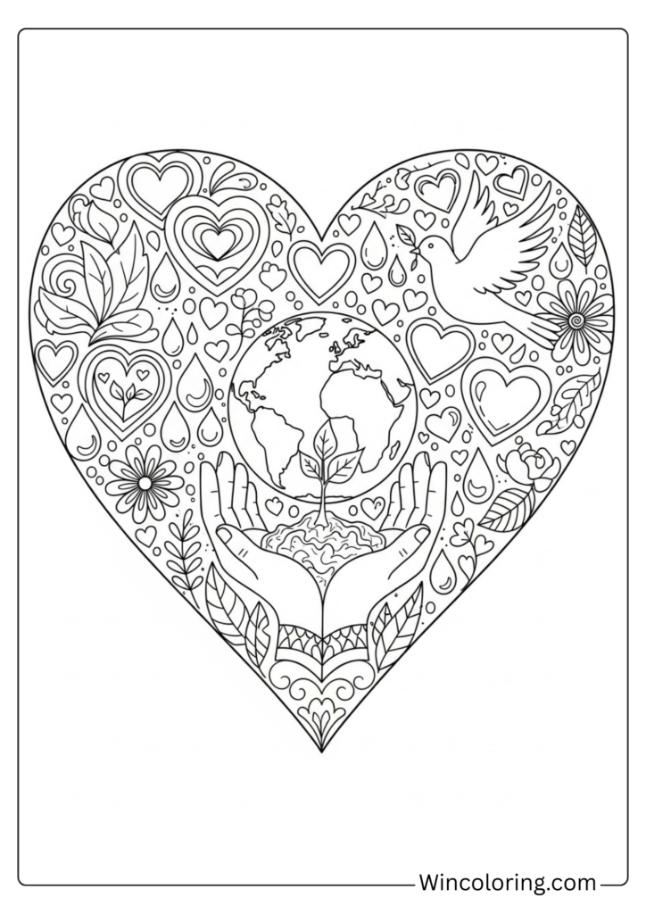 Sweet Earth Day Heart