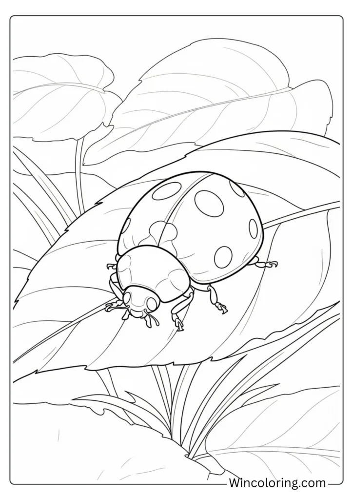 Sweet Ladybug Resting
