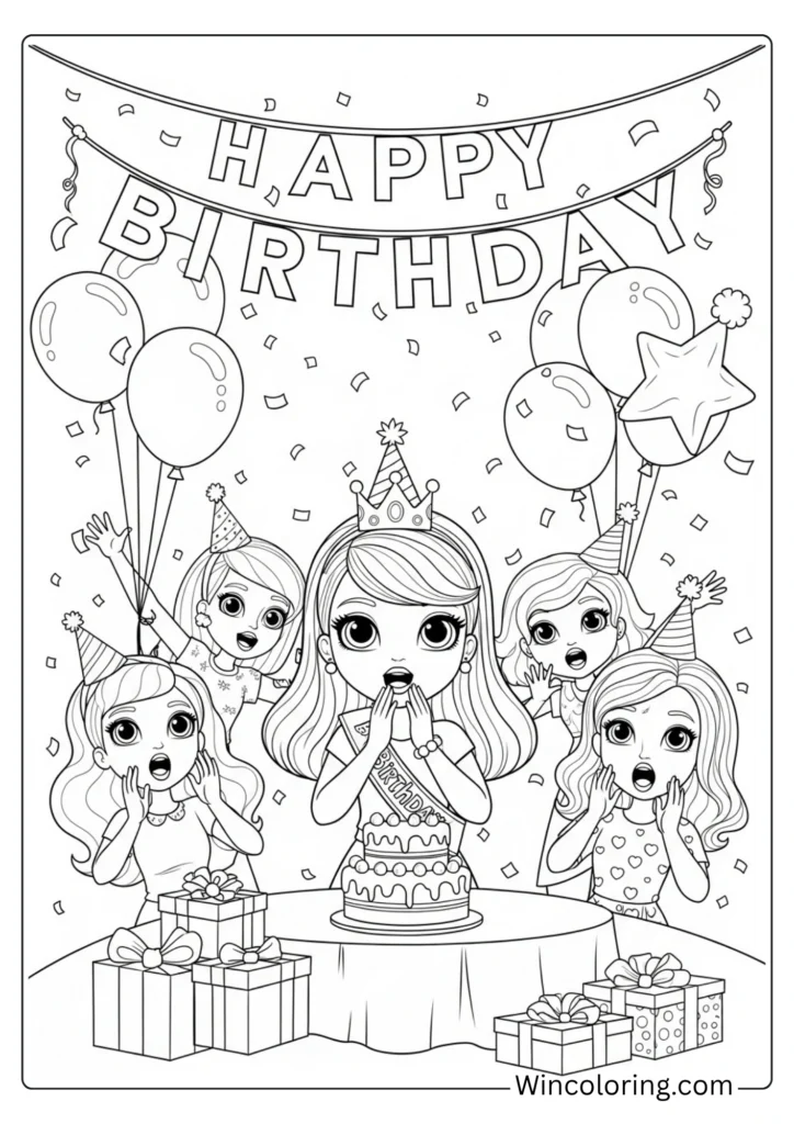 Barbie birthday party surprise