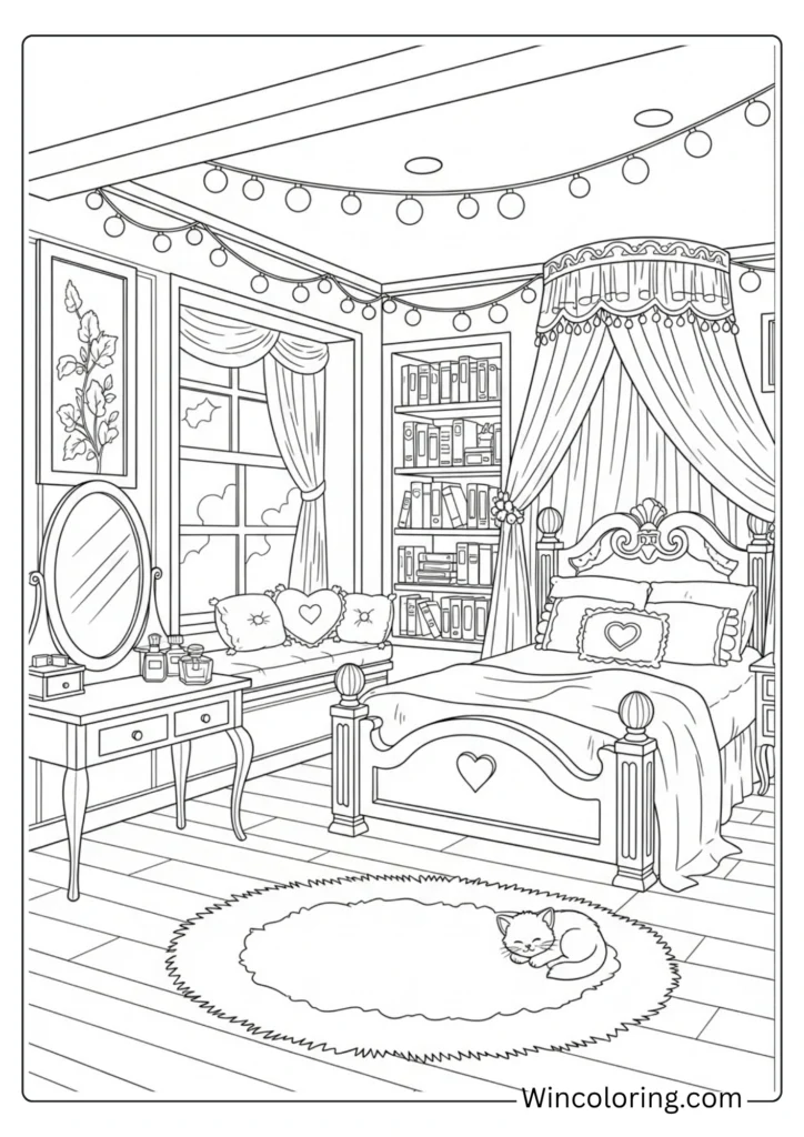 Barbie's Dream Bedroom with canopy bed