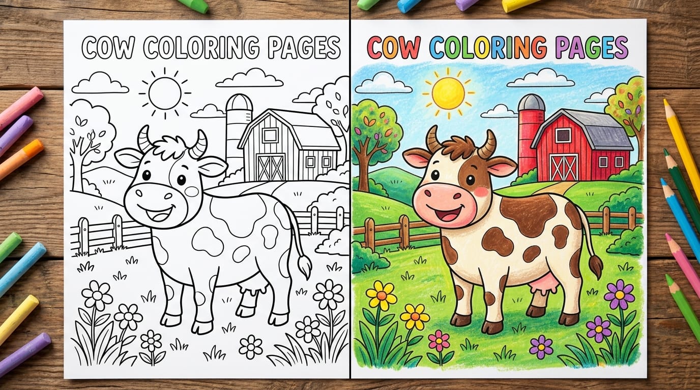 Cow Coloring Pages