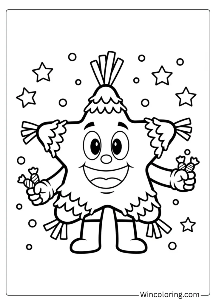 Happy Piñata Character