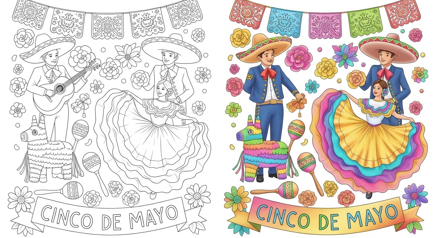 Cinco de Mayo Coloring Pages