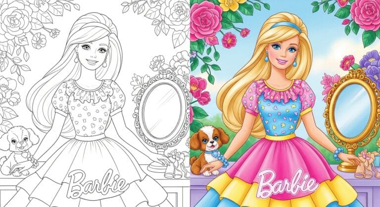 Barbie Coloring Pages