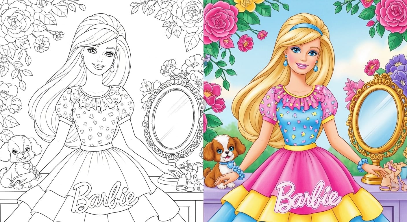Barbie Coloring Pages