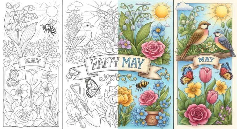 May Coloring Pages