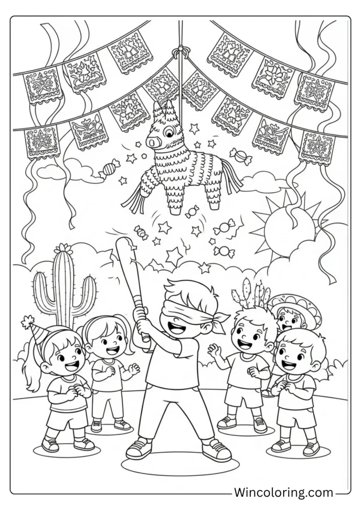 Piñata Party Scene