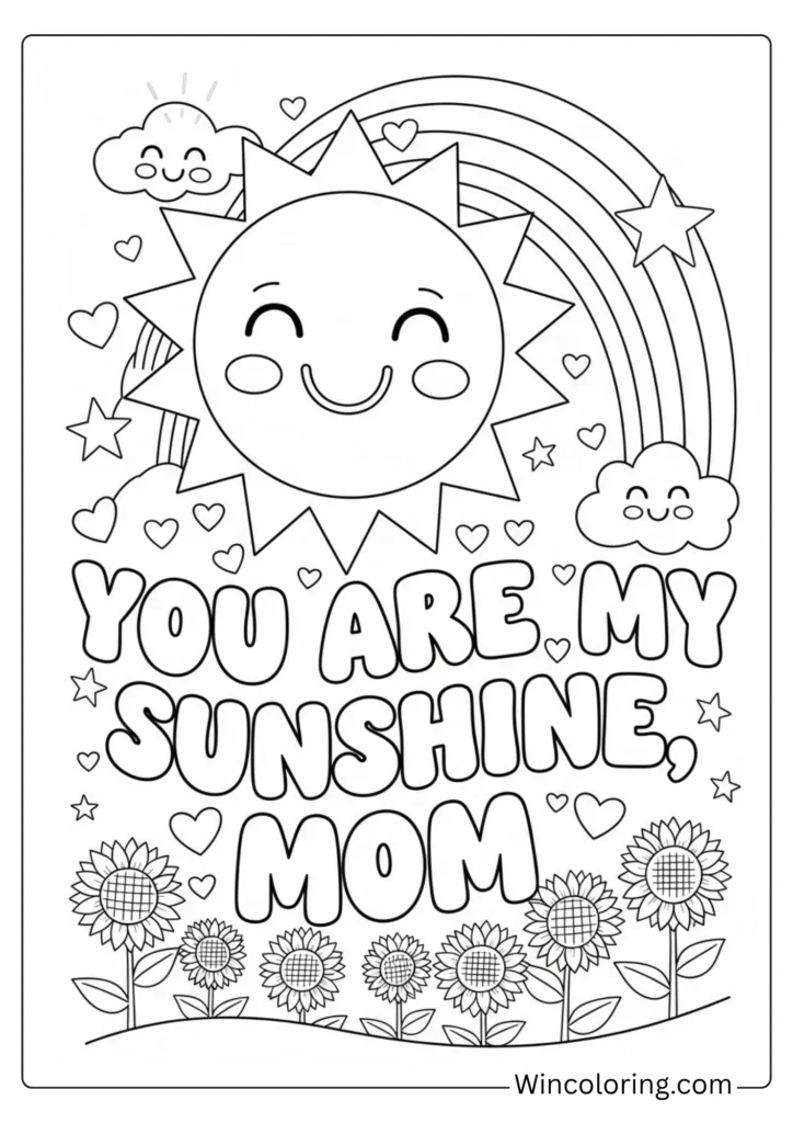 You are my sunshine Mom poster