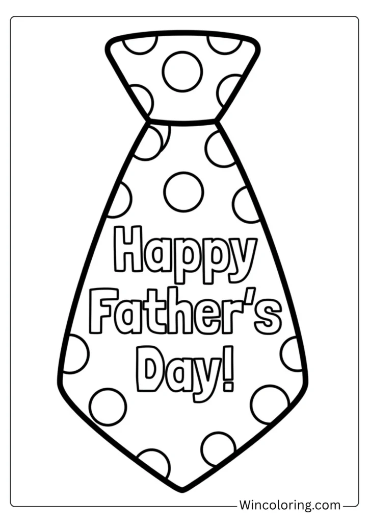 Big simple tie for Father's Day