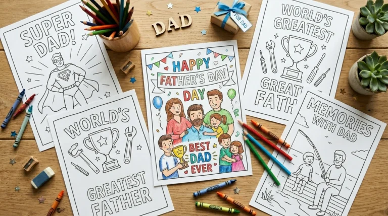 Father's Day Coloring Pages