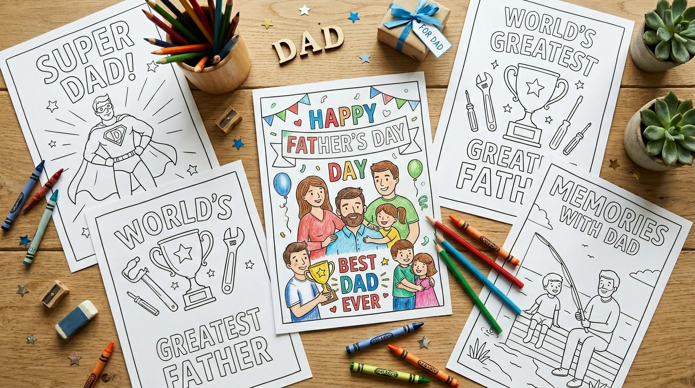 Father's Day Coloring Pages