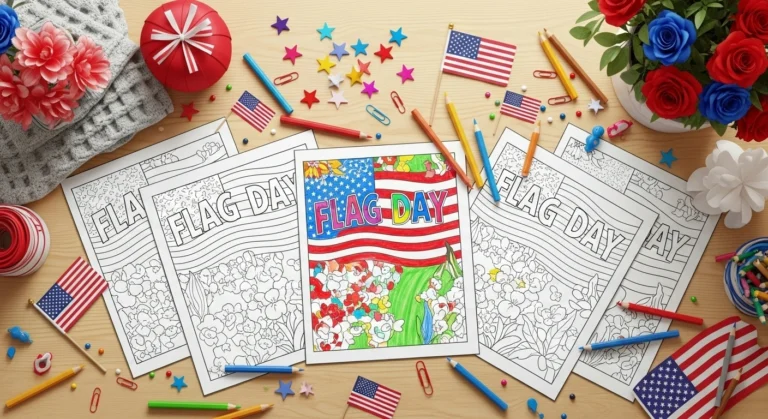 Flag Day Coloring Pages