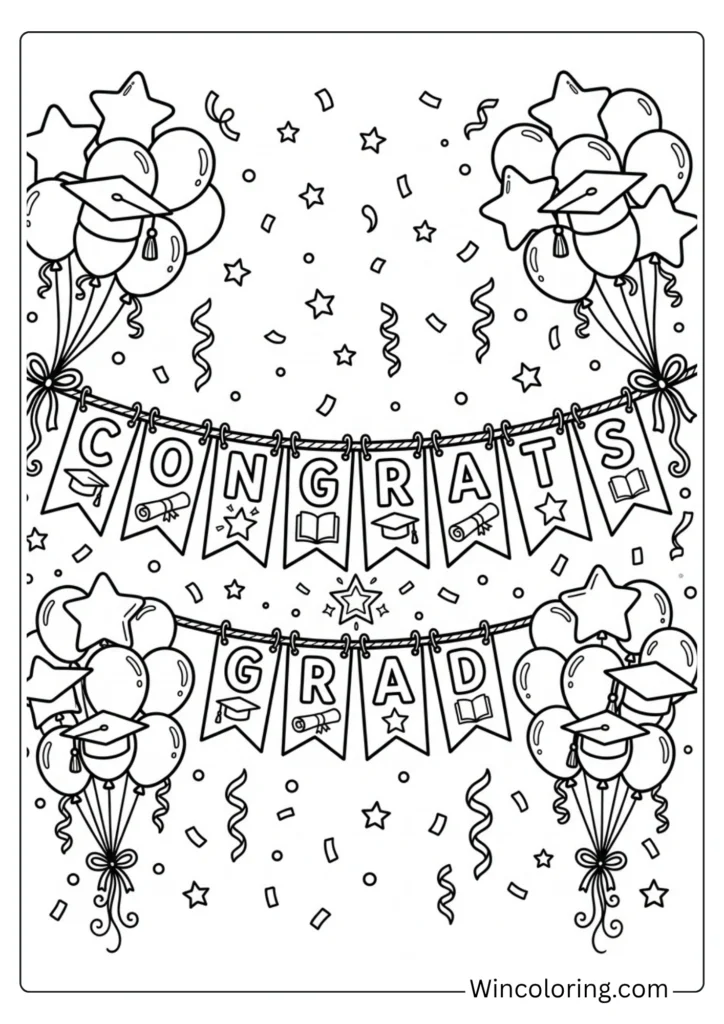 Graduation banner and bunting design