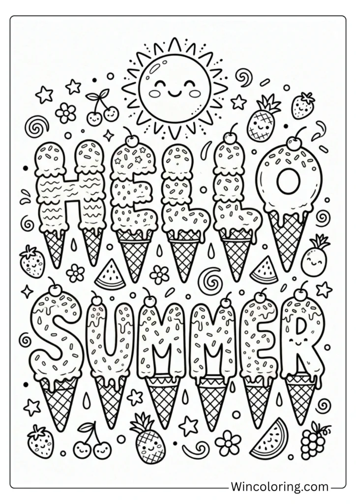 Hello Summer ice cream celebration