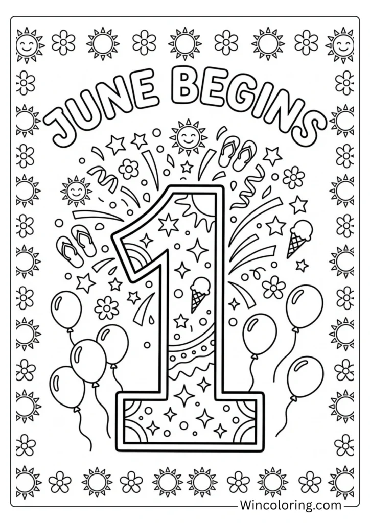June 1_ First day of June confetti page