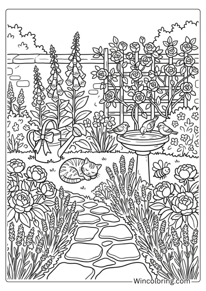 June garden in full bloom