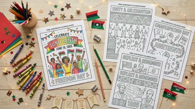 Juneteenth coloring pages