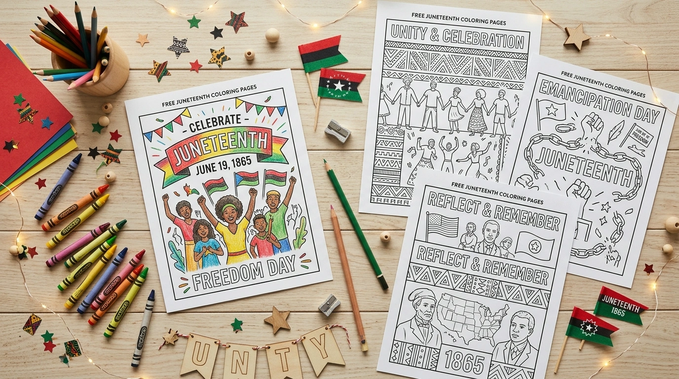 Juneteenth coloring pages