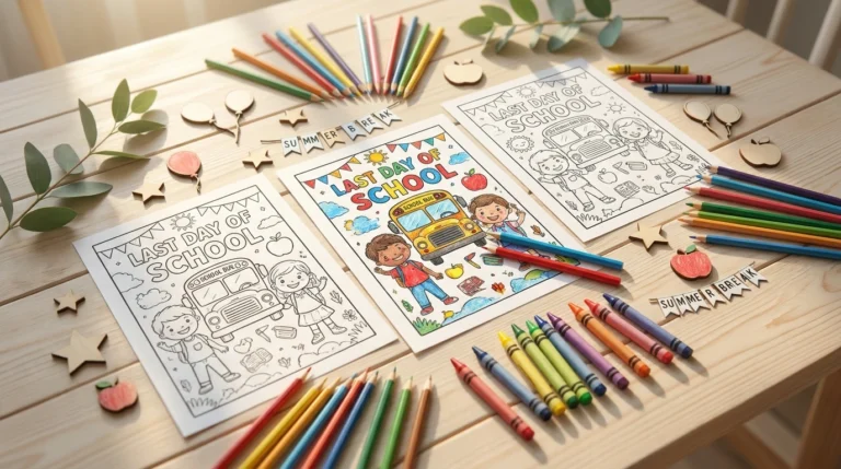 Last Day of School Coloring Pages