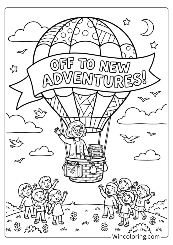 Off to New Adventures — teacher retirement or transfer