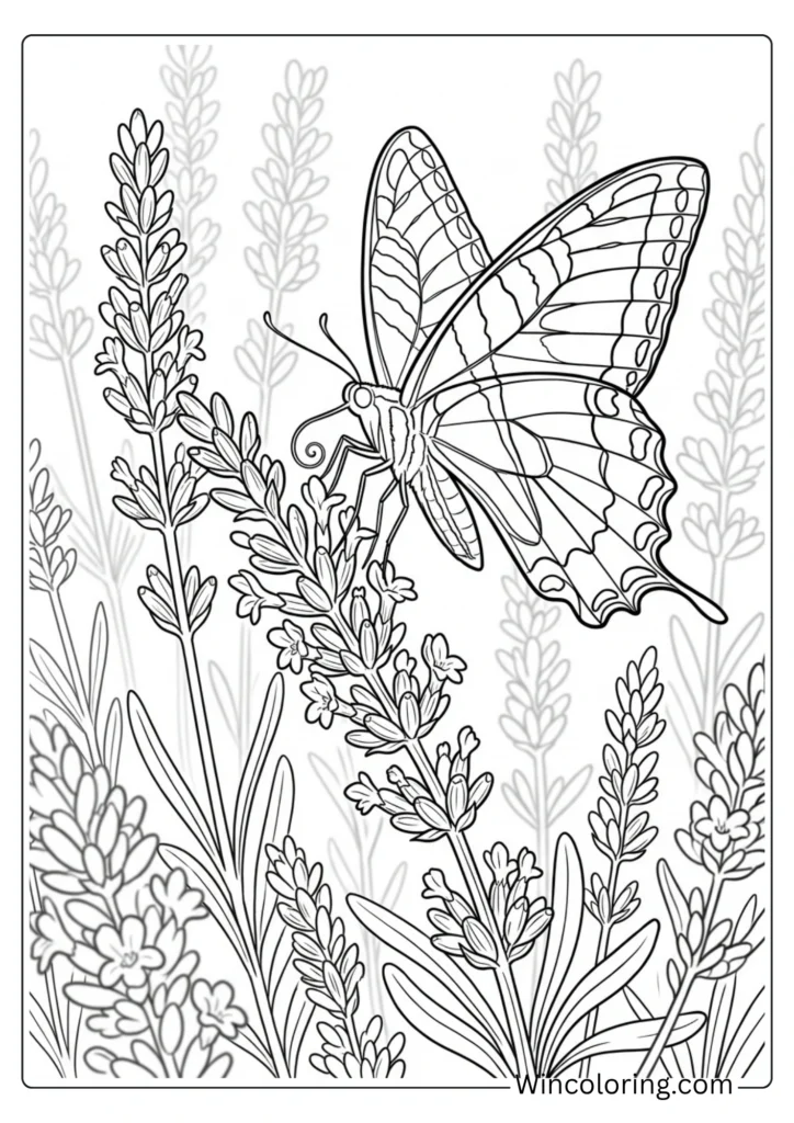 Swallowtail on lavender