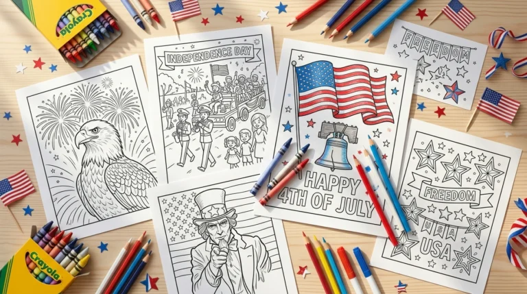 4th of July Coloring Pages
