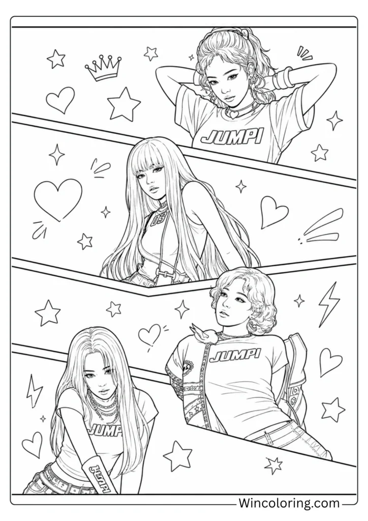 BLACKPINK Coloring Page