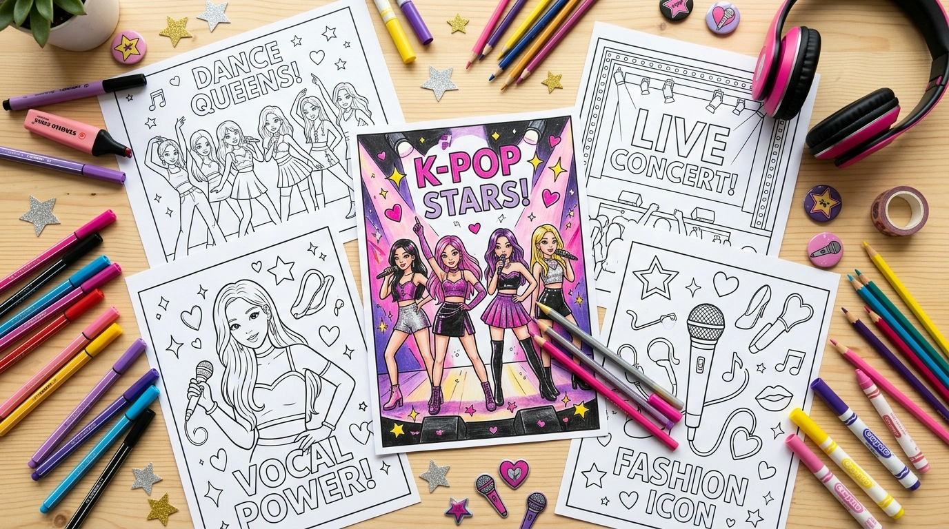 BLACKPINK Coloring Pages