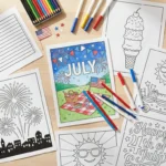 July Coloring Pages
