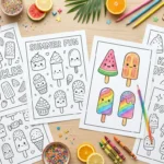 Popsicles Coloring Pages