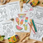 Summer Treats Coloring Pages